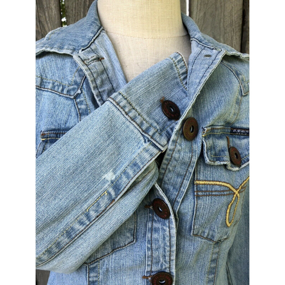 Z. Cavaricci Vintage Denim Jacket Distressed small - Picture 4 of 8